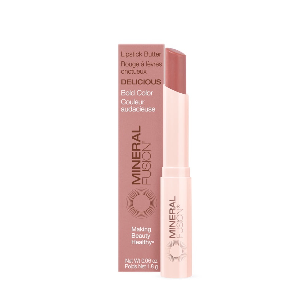 Mineral Fusion Lipstick Butter - Bold Color In Delicious